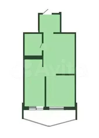 1-к. квартира, 42 м, 6/6 эт. - Фото 0