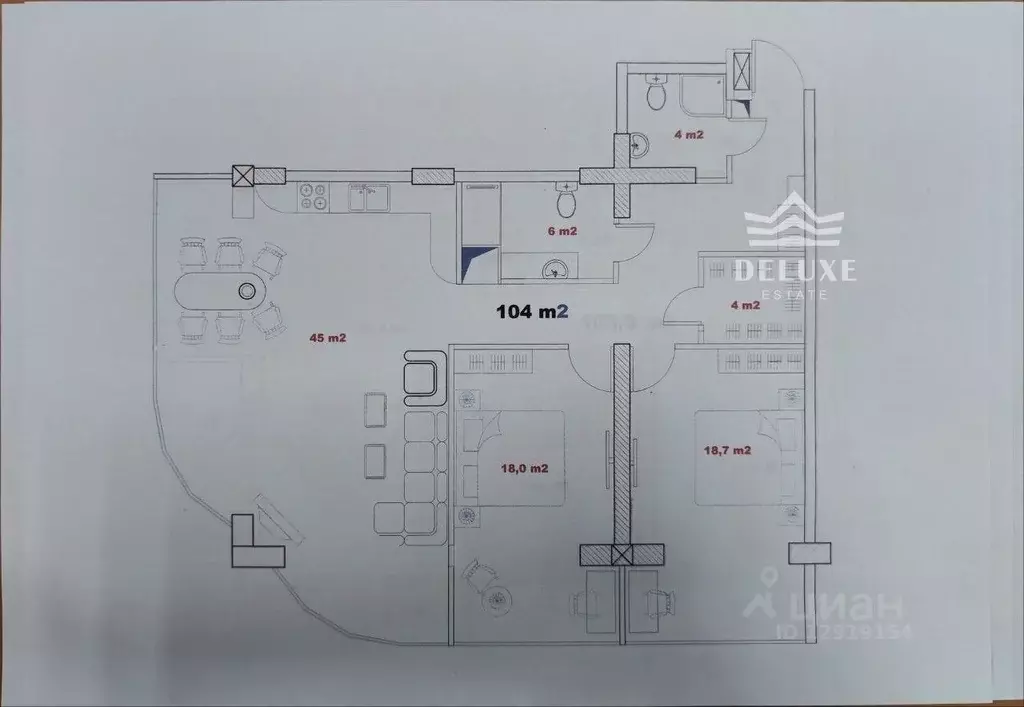 3-к кв. Крым, Ялта ул. Ореховая, 23А (103.5 м) - Фото 2