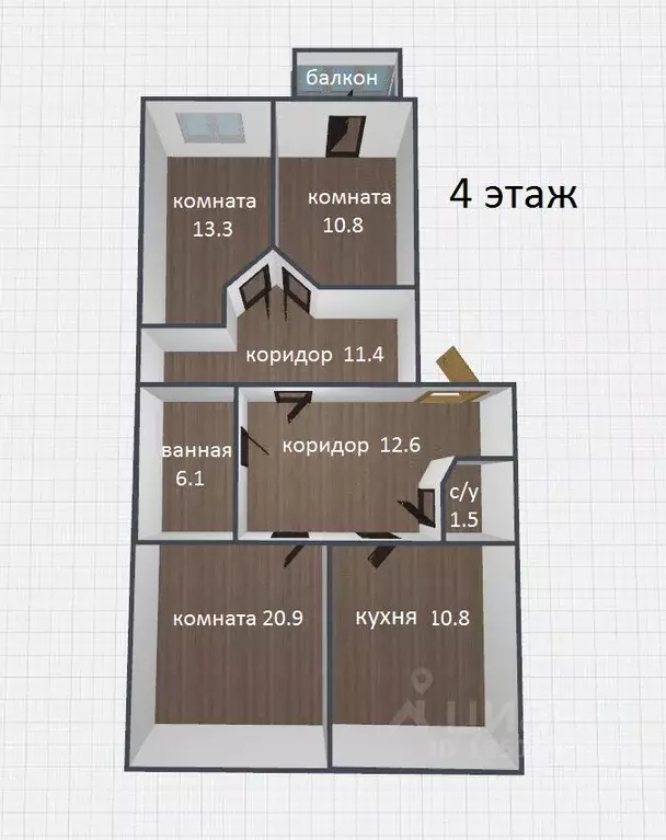 4-к кв. Карелия, Петрозаводск ул. Кирова, 8А (153.5 м) - Фото 1