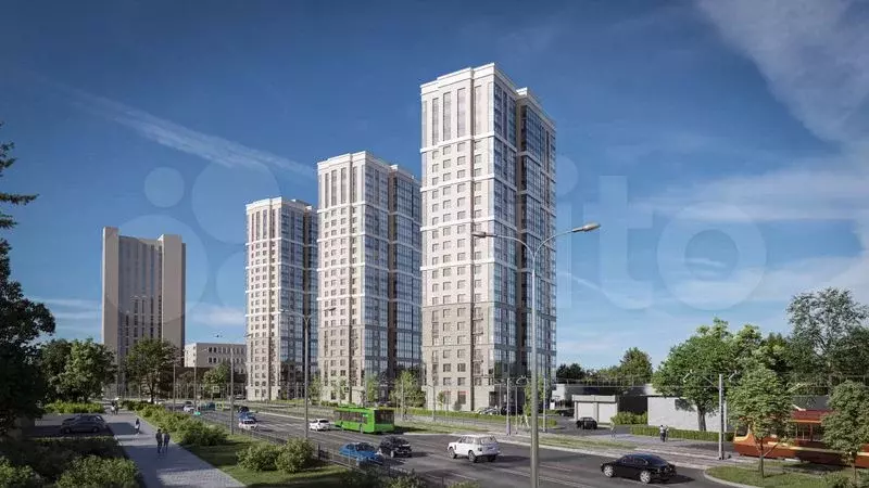 1-к. квартира, 40,8 м, 7/23 эт. - Фото 1