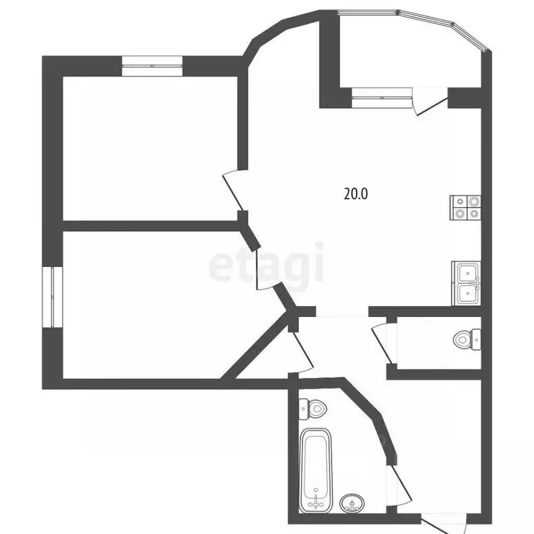 3-к кв. Московская область, Красногорск Лесная ул., 13 (90.0 м) - Фото 2