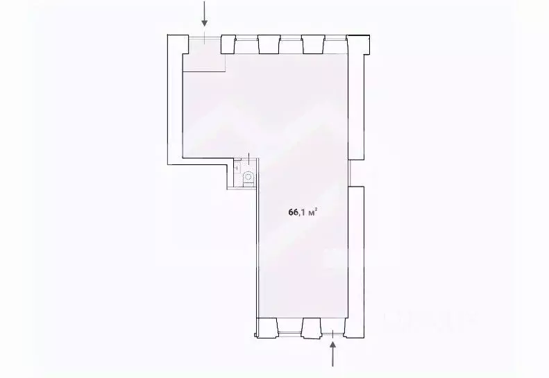 Помещение свободного назначения в Москва Богословский пер., 16/6С1 (66 ... - Фото 2