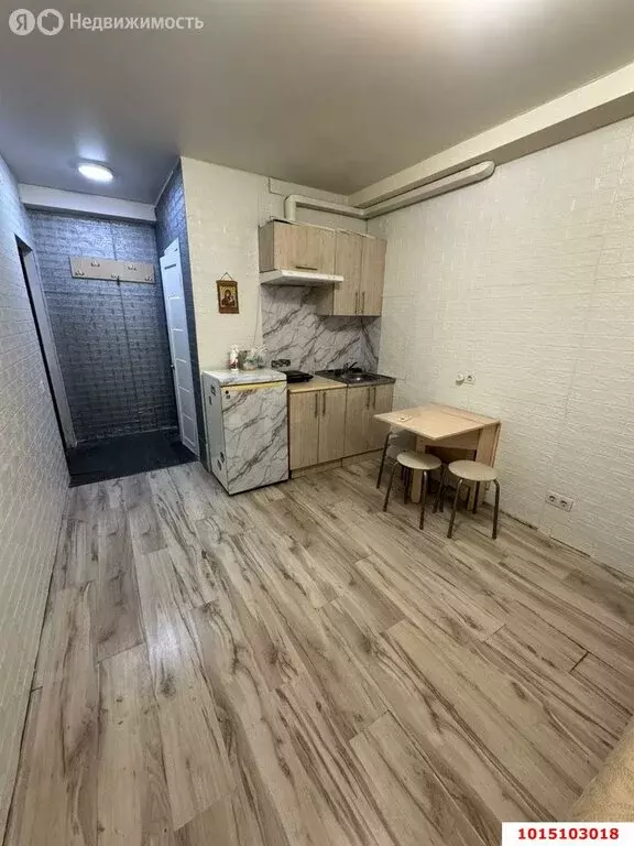 Квартира-студия: Краснодар, Музыкальный микрорайон, улица имени Сергея ... - Фото 2