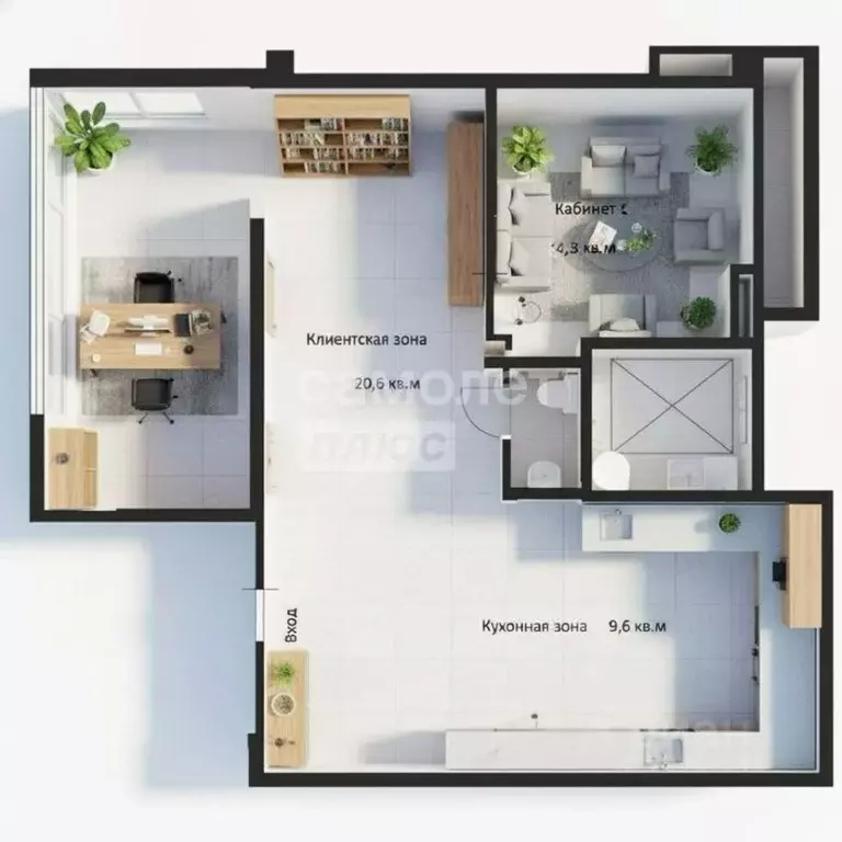 Офис в Свердловская область, Екатеринбург ул. Тверитина, 46 (52 м) - Фото 2