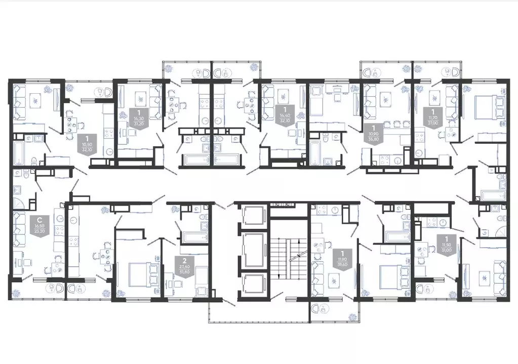 2-к кв. Краснодарский край, Новороссийск ул. Куникова, 47Д (52.6 м) - Фото 2