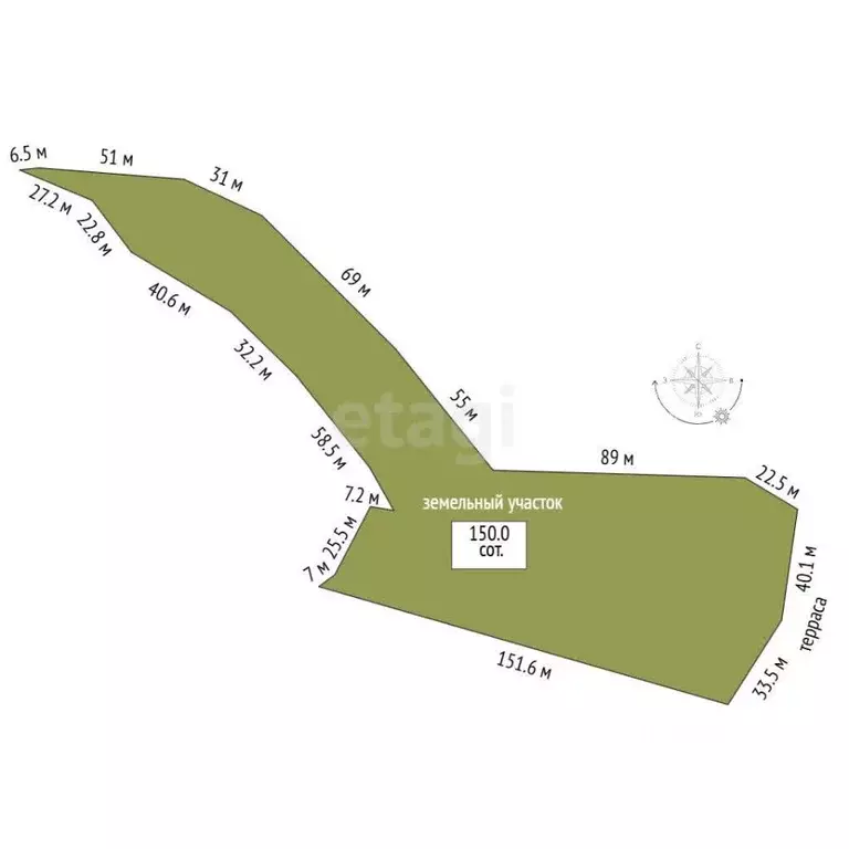 Участок в Крым, Бахчисарайский район, Верхореченское с/пос, с. Кудрино ... - Фото 1