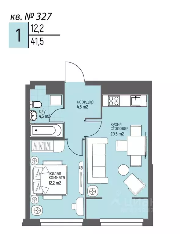 1-к кв. Нижегородская область, Нижний Новгород Спортивный мкр, ... - Фото 1