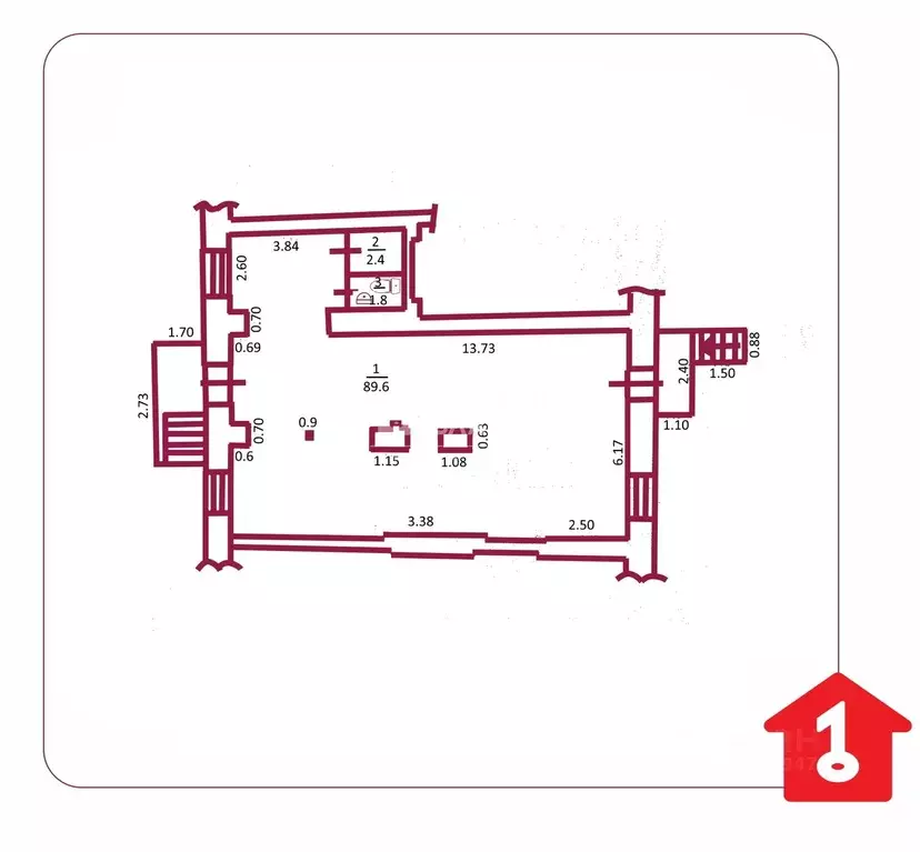 Офис в Омская область, Омск просп. Карла Маркса, 22 (94 м) - Фото 2