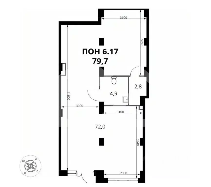 Торговая площадь в Московская область, Ленинский городской округ, пос. ... - Фото 2
