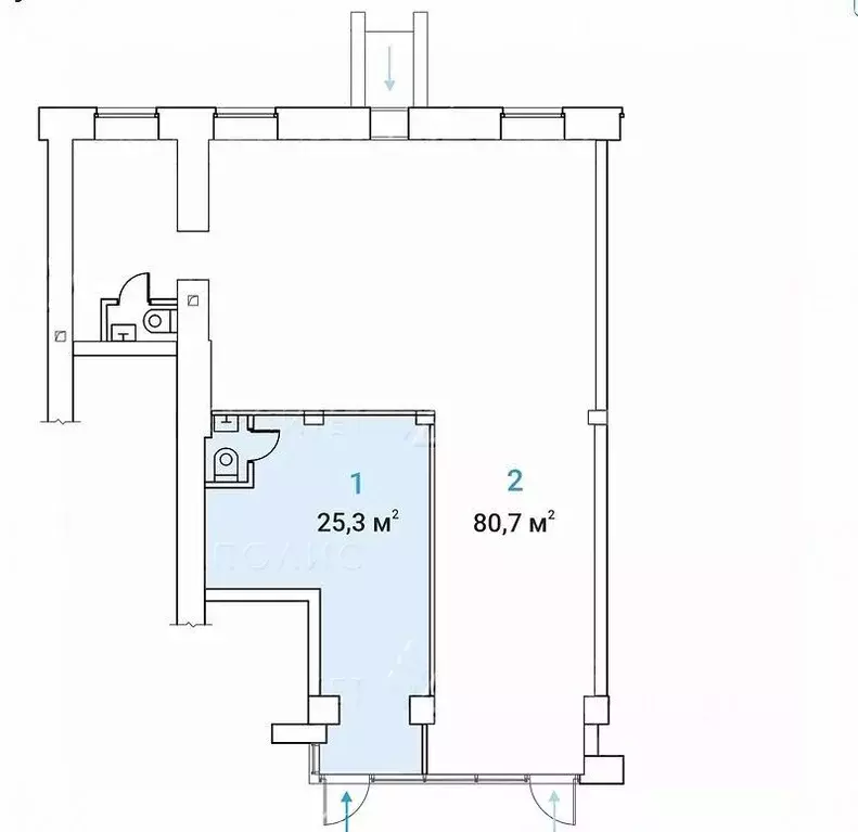 Помещение свободного назначения в Москва Бутырская ул., 97 (25 м) - Фото 1