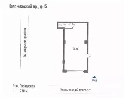 Помещение свободного назначения в Санкт-Петербург Коломяжский просп., ... - Фото 2