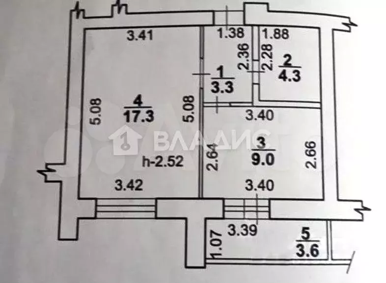 1-к. квартира, 33,9 м, 9/9 эт. - Фото 0