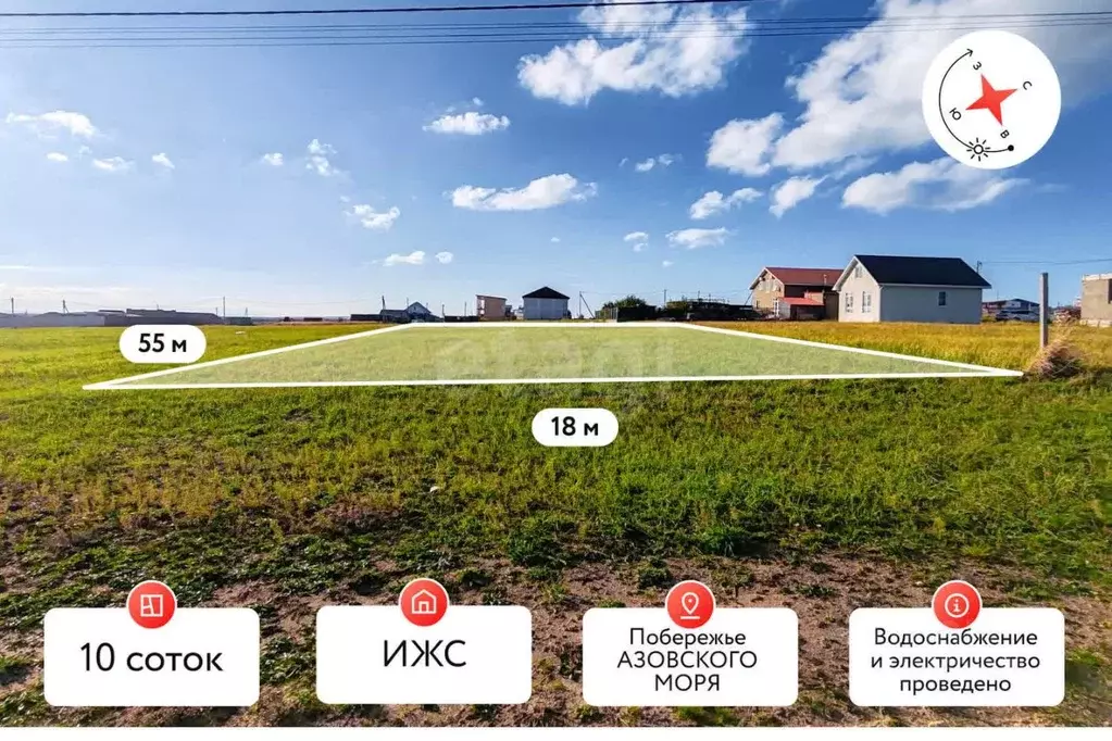 Участок в Краснодарский край, Темрюкский район, Ахтанизовское с/пос, ... - Фото 1