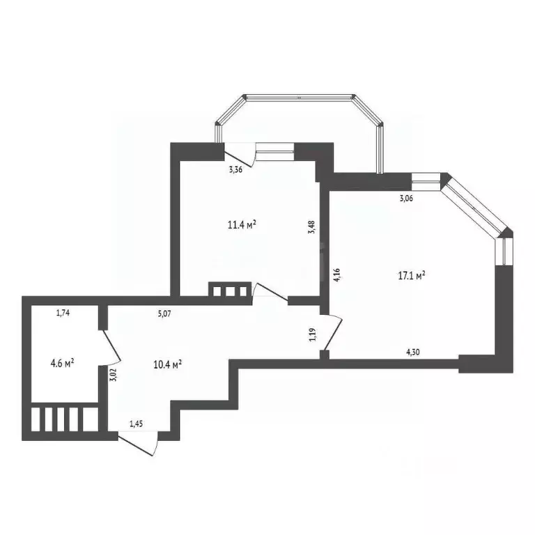 1-к кв. Амурская область, Благовещенск Игнатьевское ш., 14/6 (43.5 м) - Фото 1