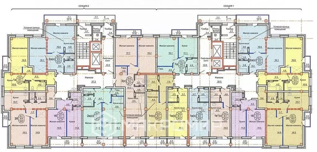 Студия Новосибирская область, Новосибирск ул. Петухова, 16/4 (38.0 м) - Фото 2