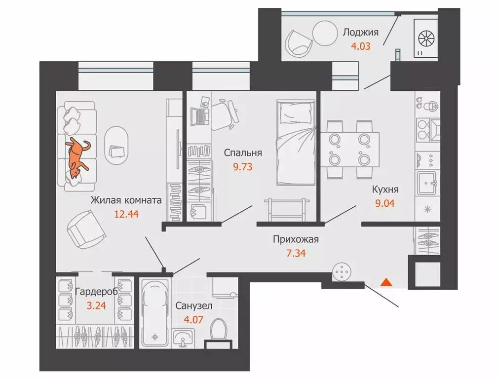 2-комнатная квартира: Ульяновск, микрорайон Новый Город, квартал ... - Фото 0