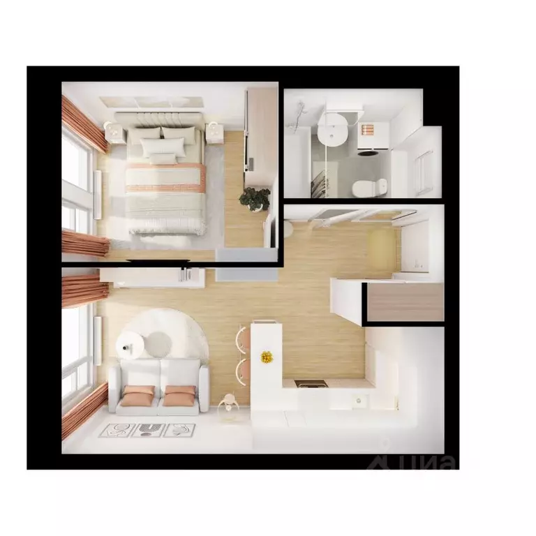 1-к кв. Московская область, Красногорск городской округ, пос. ... - Фото 2