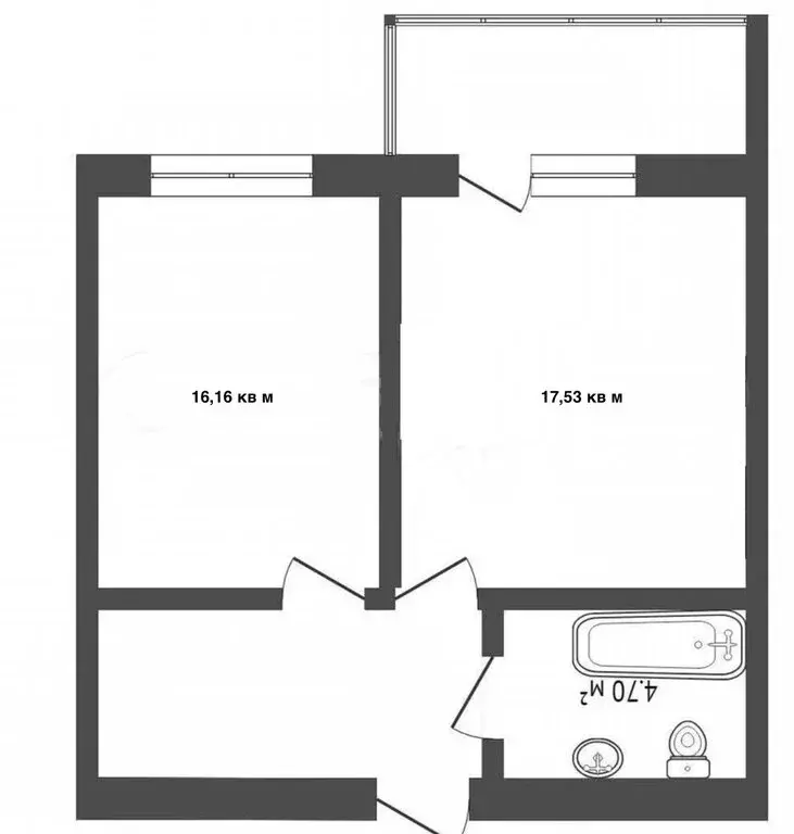 1-комнатная квартира: Тюмень, Широтная улица, 209к1 (46.4 м) - Фото 1