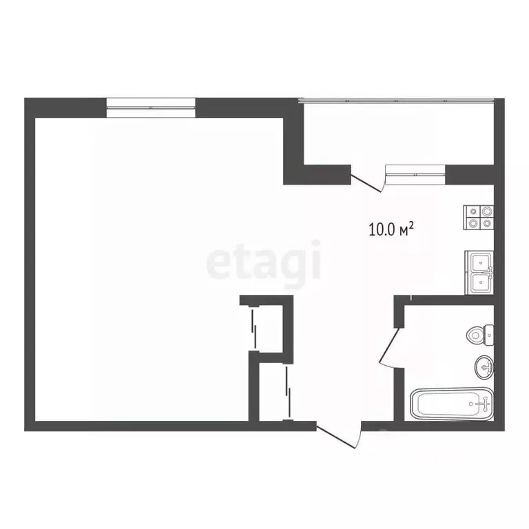 1-к кв. Пензенская область, Пенза ул. Лозицкой, 8 (39.4 м) - Фото 2