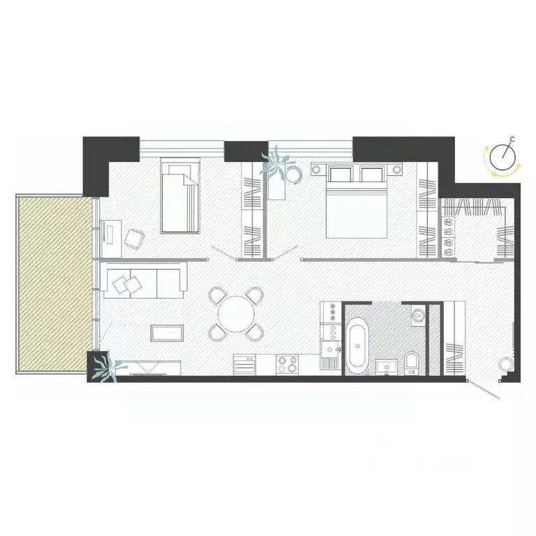 3-к кв. Приморский край, Владивосток ул. Нейбута (68.54 м) - Фото 1