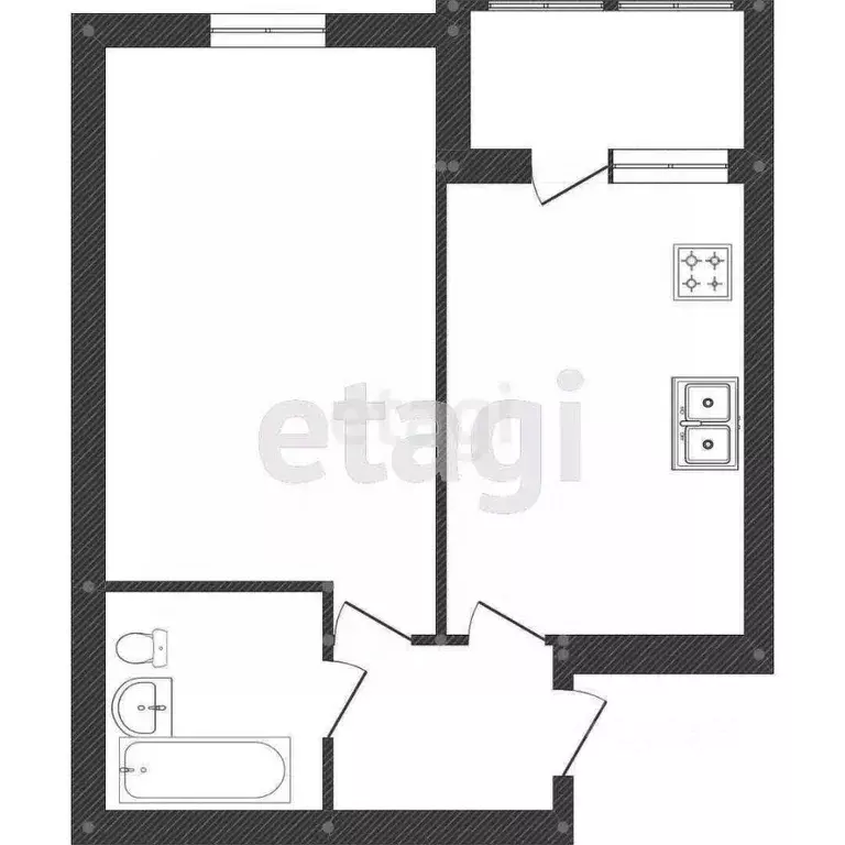 1-к кв. Калининградская область, Калининград ул. Дмитрия Донского, 20 ... - Фото 2
