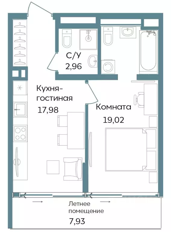 1-к кв. Крым, Саки ул. Морская (47.89 м) - Фото 0