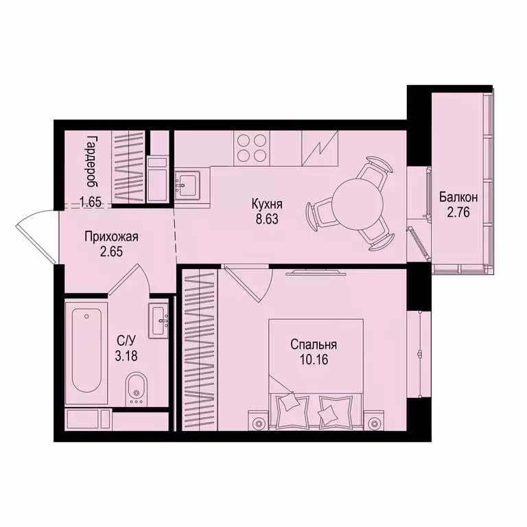 1-комнатная квартира: Всеволожский район, Заневское городское ... - Фото 1