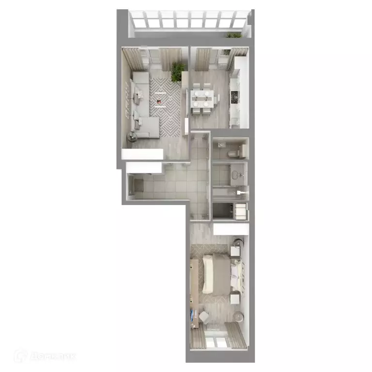 Продаётся 2-к квартира, 60.42 м - Фото 1