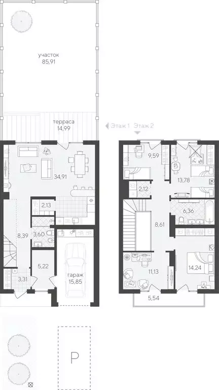 4-комнатная квартира: Тюмень, улица Фармана Салманова, 1к1 (144.78 м) - Фото 1