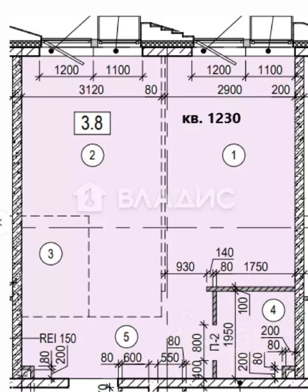 2-к кв. Москва Новоостаповская ул., 20 (43.0 м) - Фото 2
