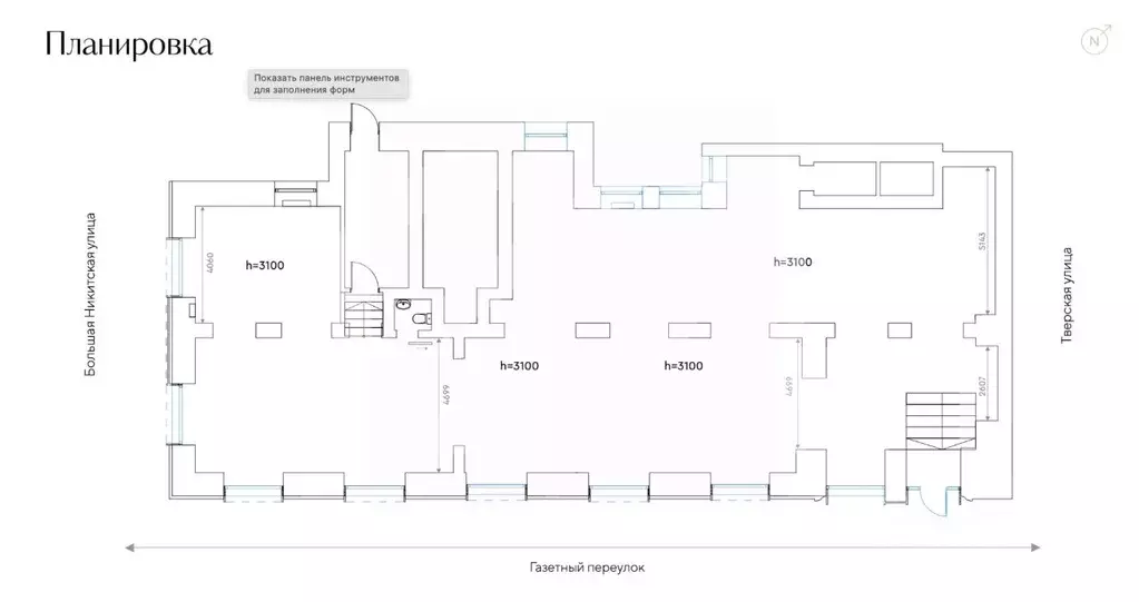 Помещение свободного назначения в Москва Большая Никитская ул., 12 ... - Фото 2