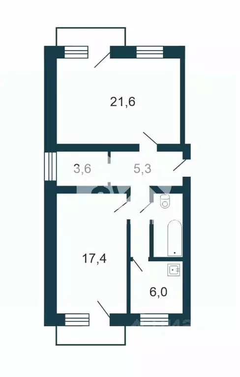 3-к кв. Новосибирская область, Искитим Южный мкр, 8А (60.6 м) - Фото 1