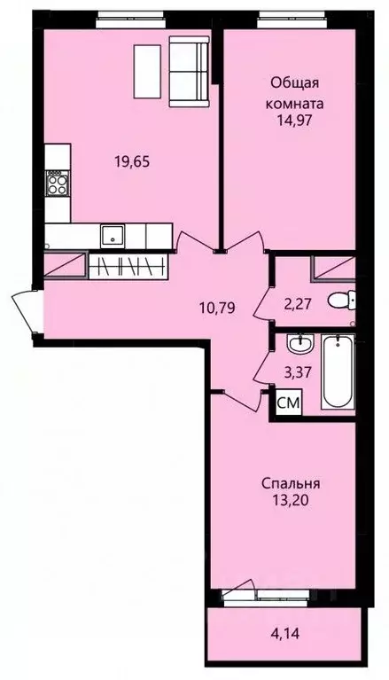 2-к кв. Мордовия, Саранск ул. Юрия Святкина, 14 (66.32 м) - Фото 0