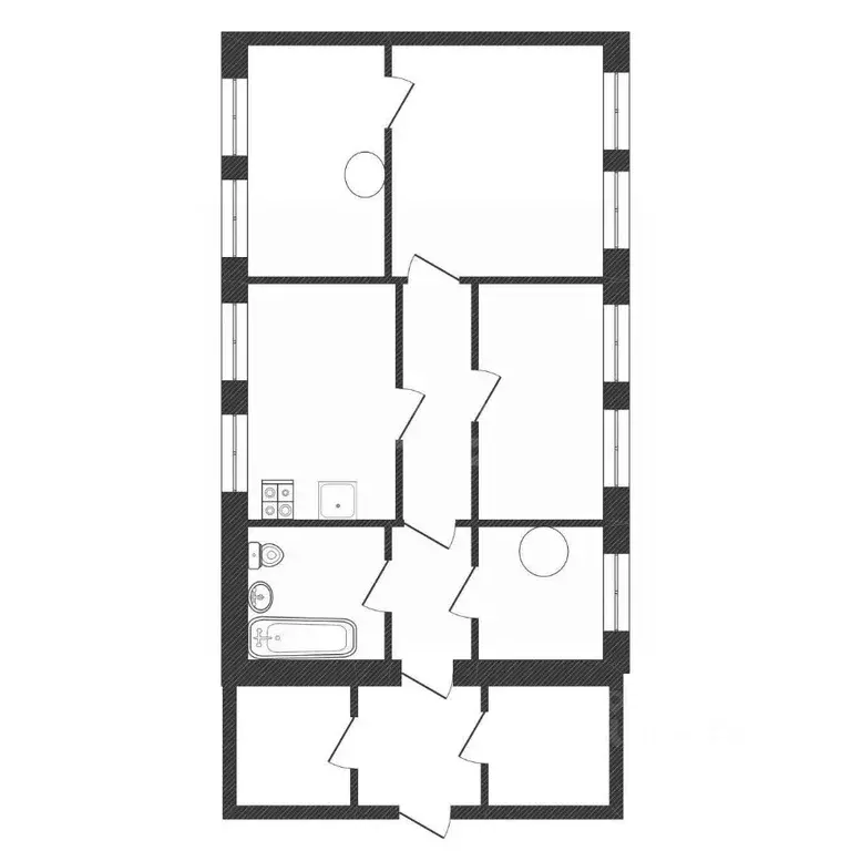 4-к кв. Ленинградская область, Киришский район, Пчевжинское с/пос, ... - Фото 2