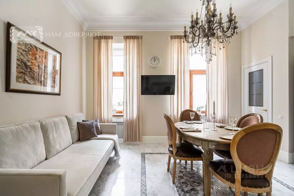 3-к кв. Санкт-Петербург Большая Конюшенная ул., 19/8 (90.0 м) - Фото 2