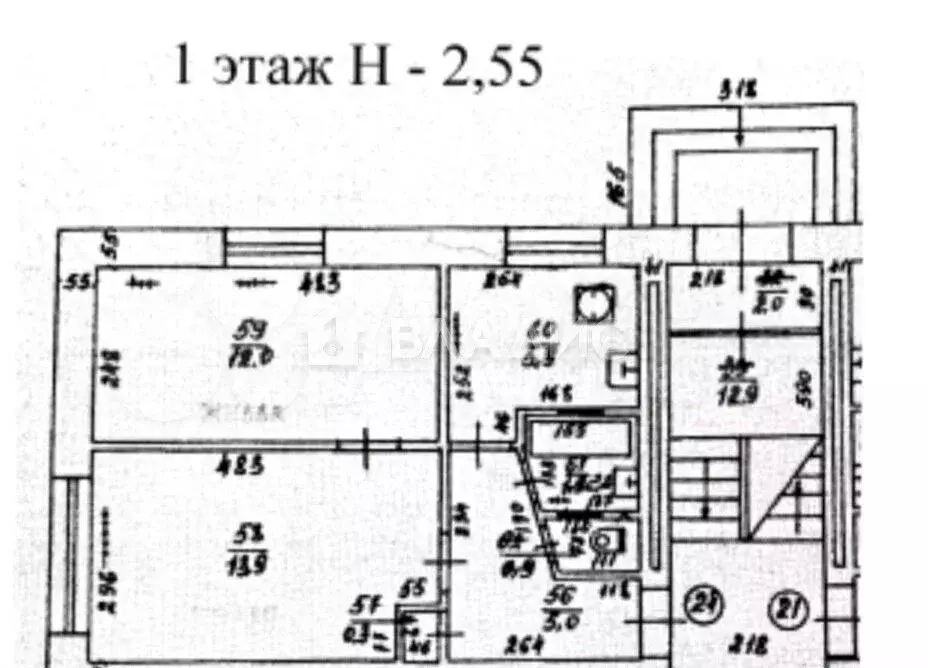 2-к. квартира, 39,9 м, 1/5 эт. - Фото 0