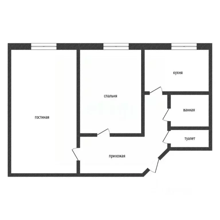 2-к кв. Нижегородская область, Ковернино рп ул. Казанина, 8 (39.5 м) - Фото 2