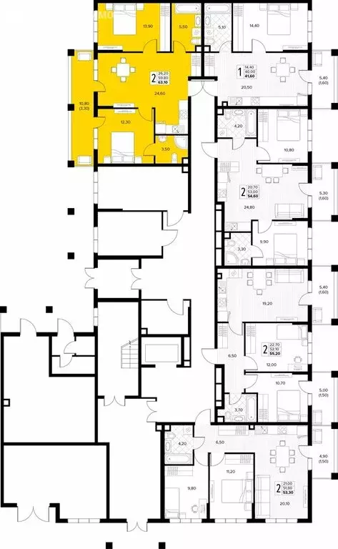 2-комнатная квартира: Сукко, жилой комплекс Кипарис (63.1 м) - Фото 2
