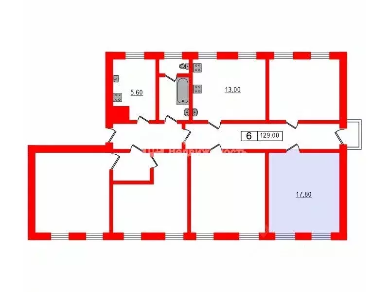 Комната Ленинградская область, Кировск ул. Победы, 7 (17.8 м) - Фото 1