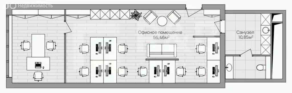 Офис (67.31 м) - Фото 2