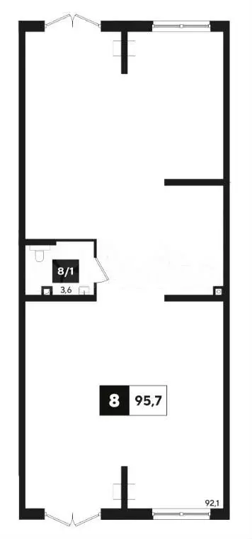 Продам офисное помещение, 95.7 м - Фото 0