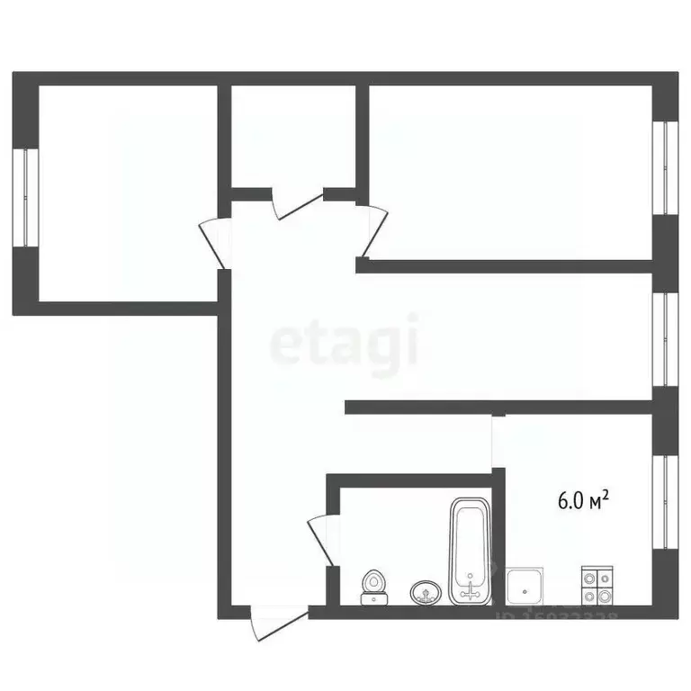 3-к кв. Нижегородская область, Навашино просп. Корабелов, 2 (54.7 м) - Фото 1