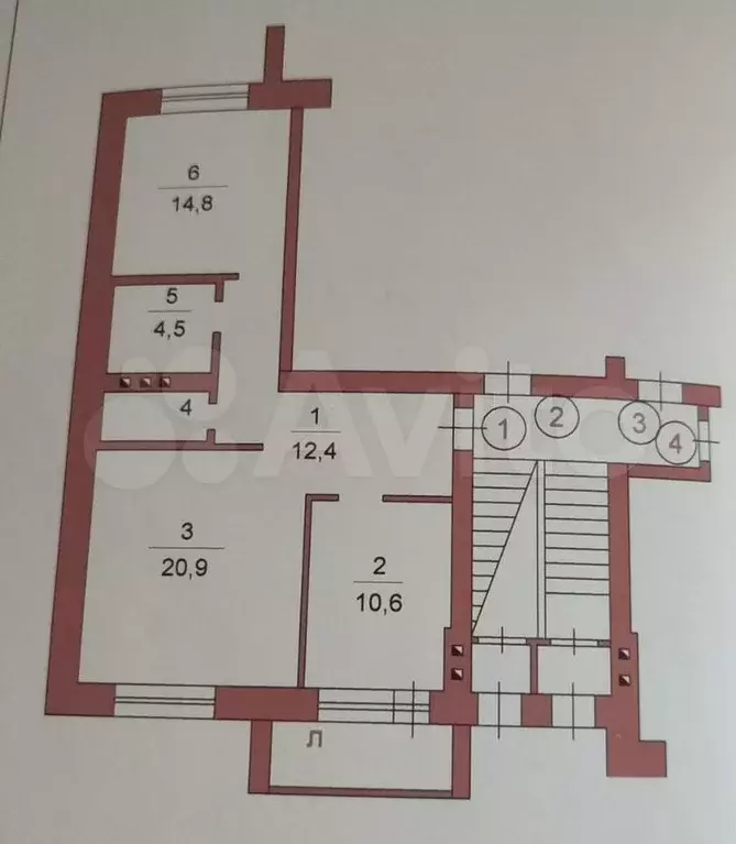 2-к. квартира, 67,8 м, 1/5 эт. - Фото 1