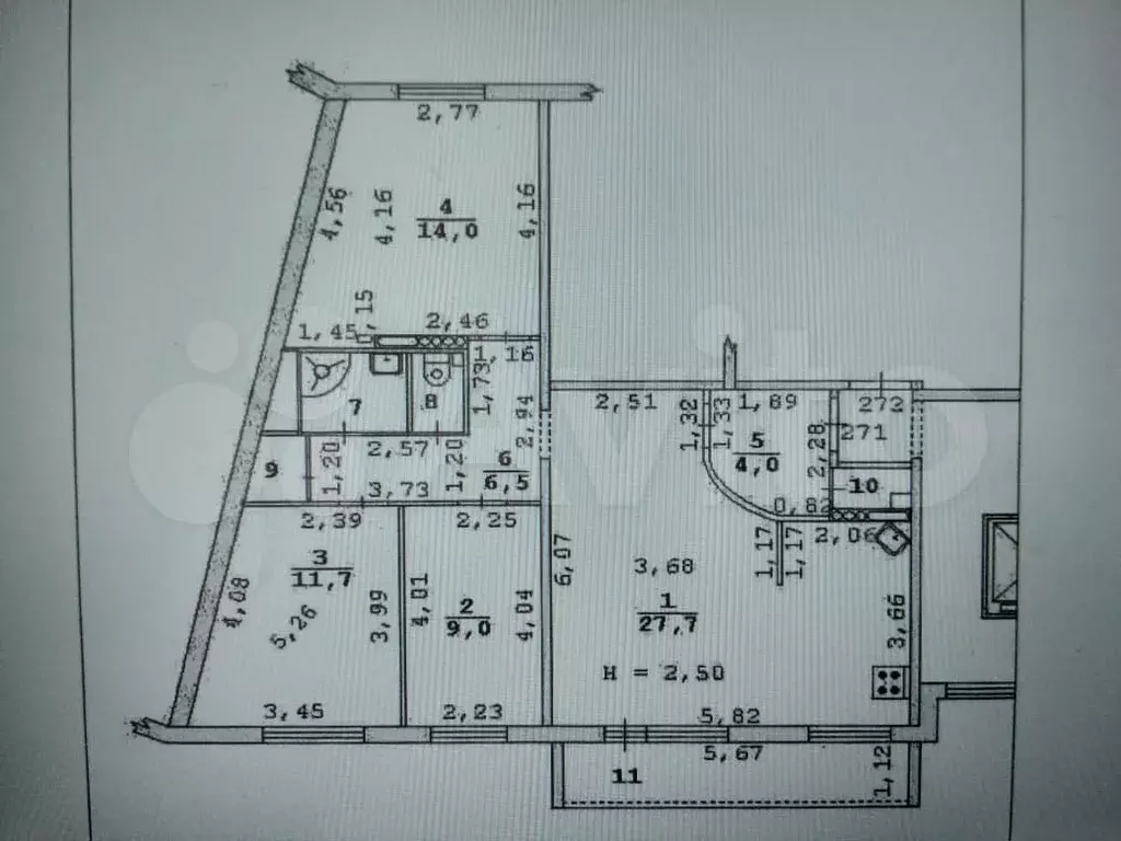 4-к. квартира, 78,5 м, 9/9 эт. - Фото 0