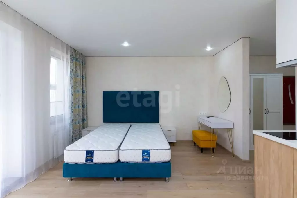 Студия Тюменская область, Тюмень ул. Газовиков, 44 (28.7 м) - Фото 1