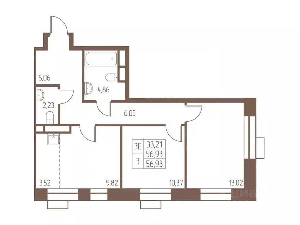 3-к кв. Московская область, Ивантеевка Пушкинский городской округ, ... - Фото 0