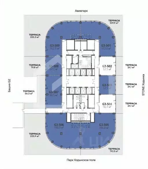 Помещение свободного назначения в Москва Ходынский бул., 20Ас1 (89 м) - Фото 2