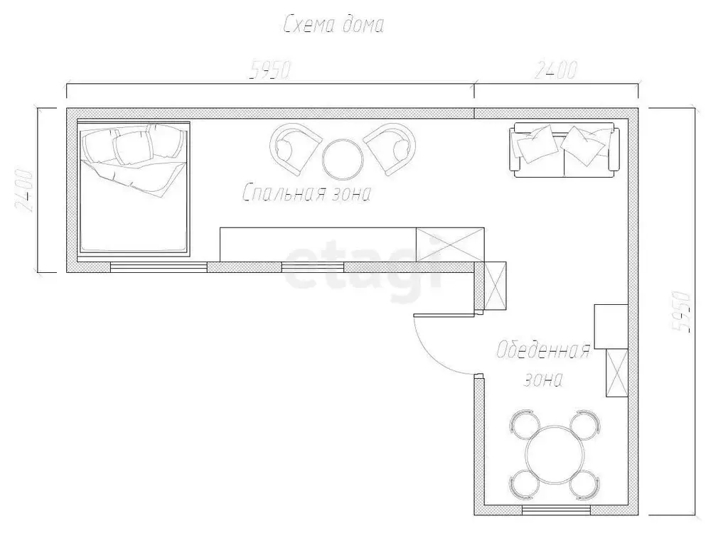 Дом в Казань, СТ Сад № 1 Завода СК имени Кирова (28.8 м) - Фото 1
