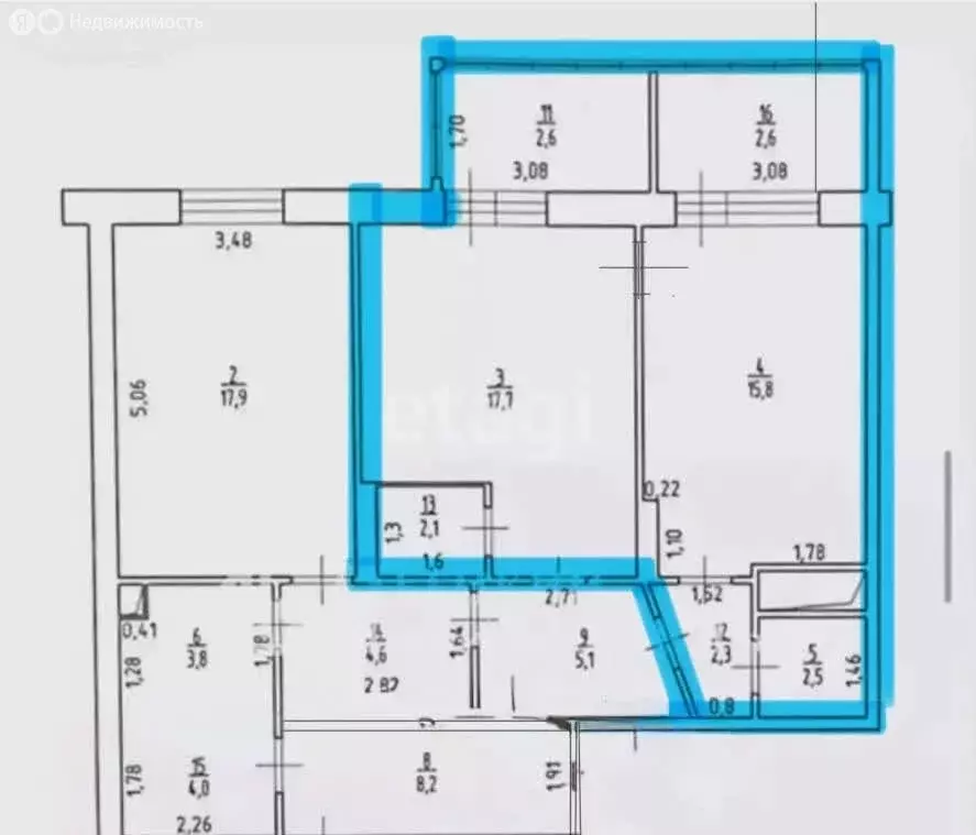 2-комнатная квартира: Казань, Чистопольская улица, 86/10 (47.34 м) - Фото 1