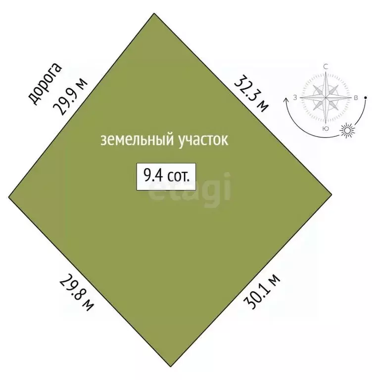 Участок в Тюменская область, Тюменский муниципальный округ, д. ... - Фото 1